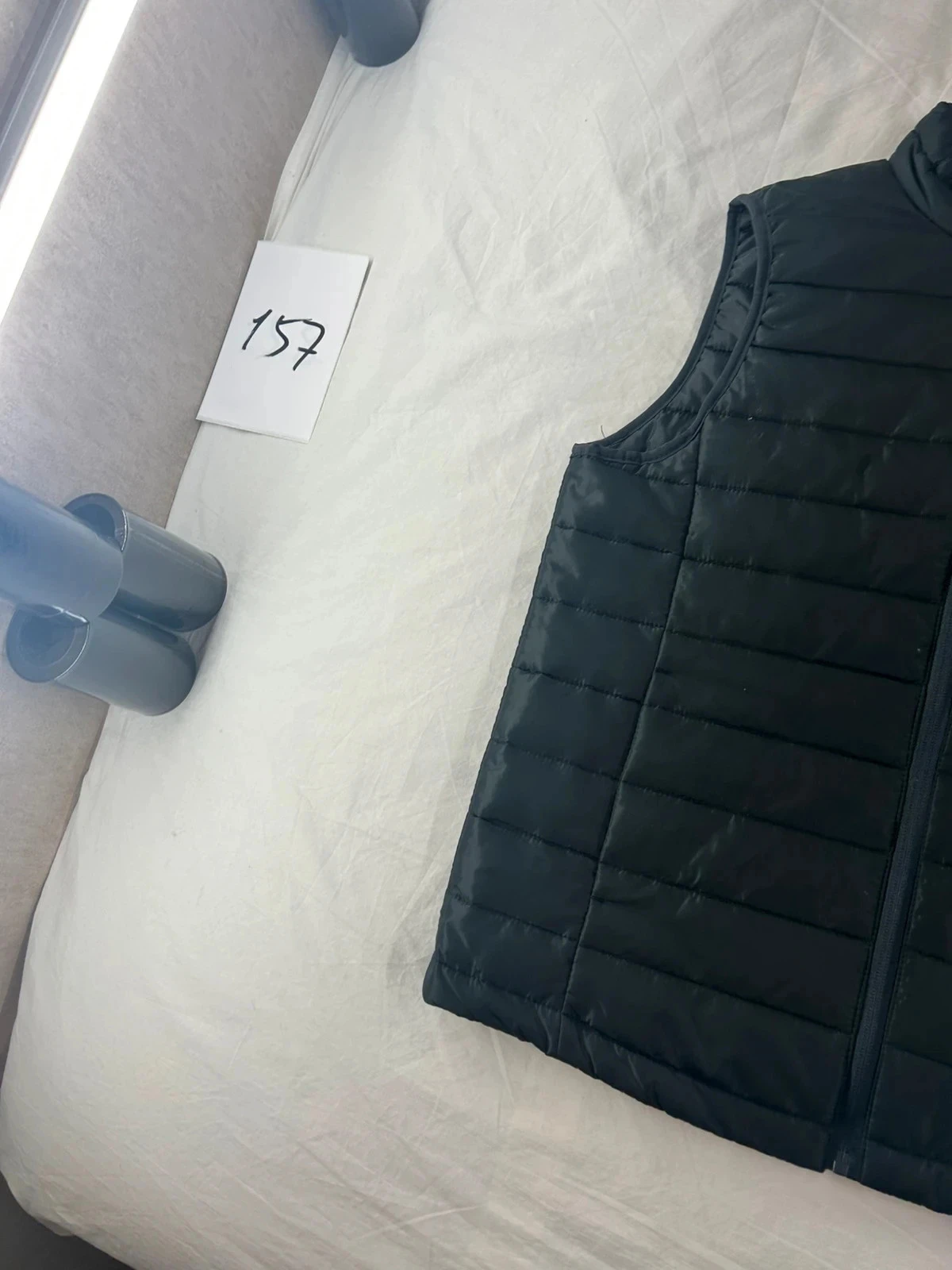 Zwarte donsvest zonder mouwen tex – photo 3